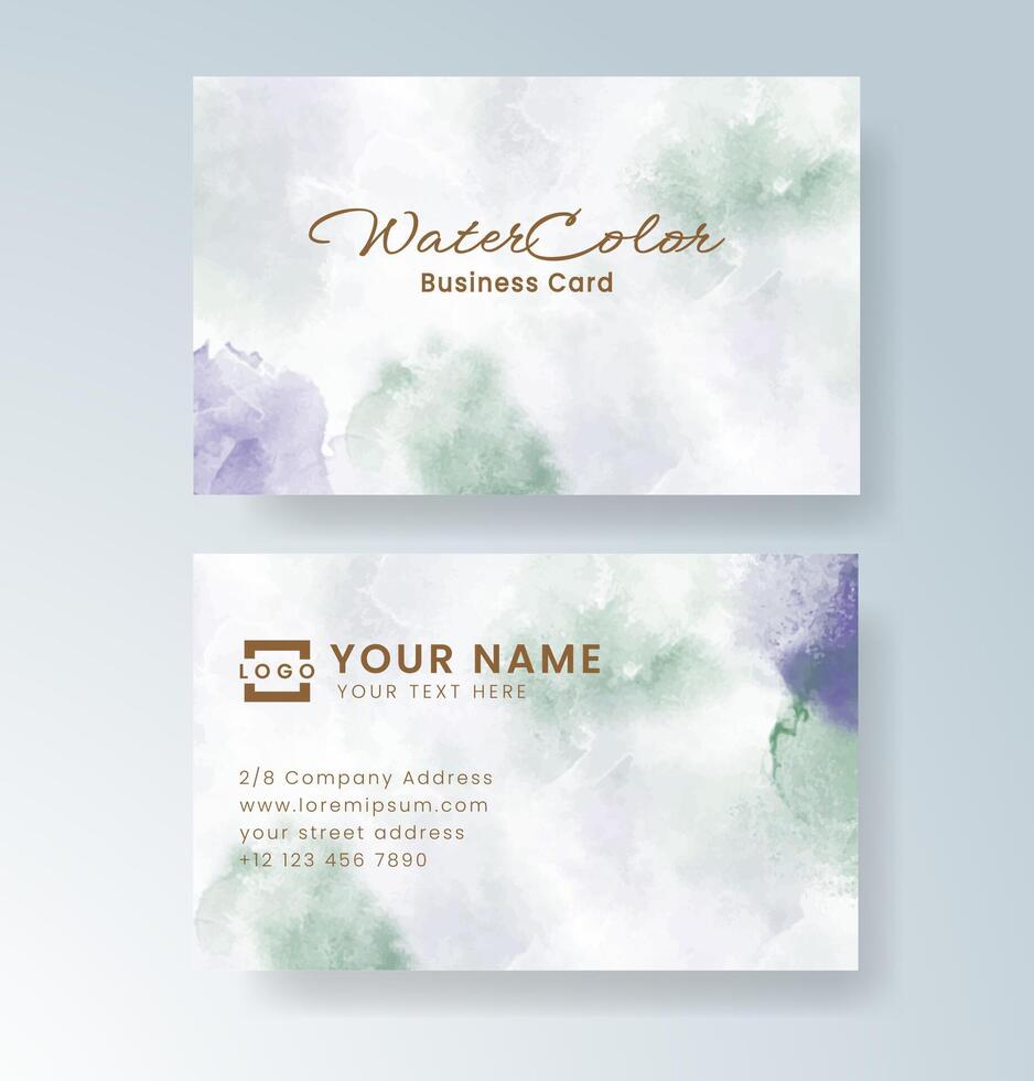 Abstract watercolor card ideal for boutique business use. vector