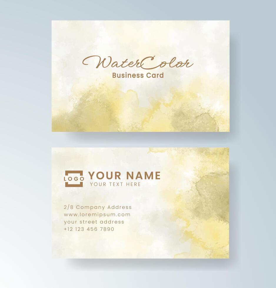 Bold brushstroke design for a modern business card look. vector