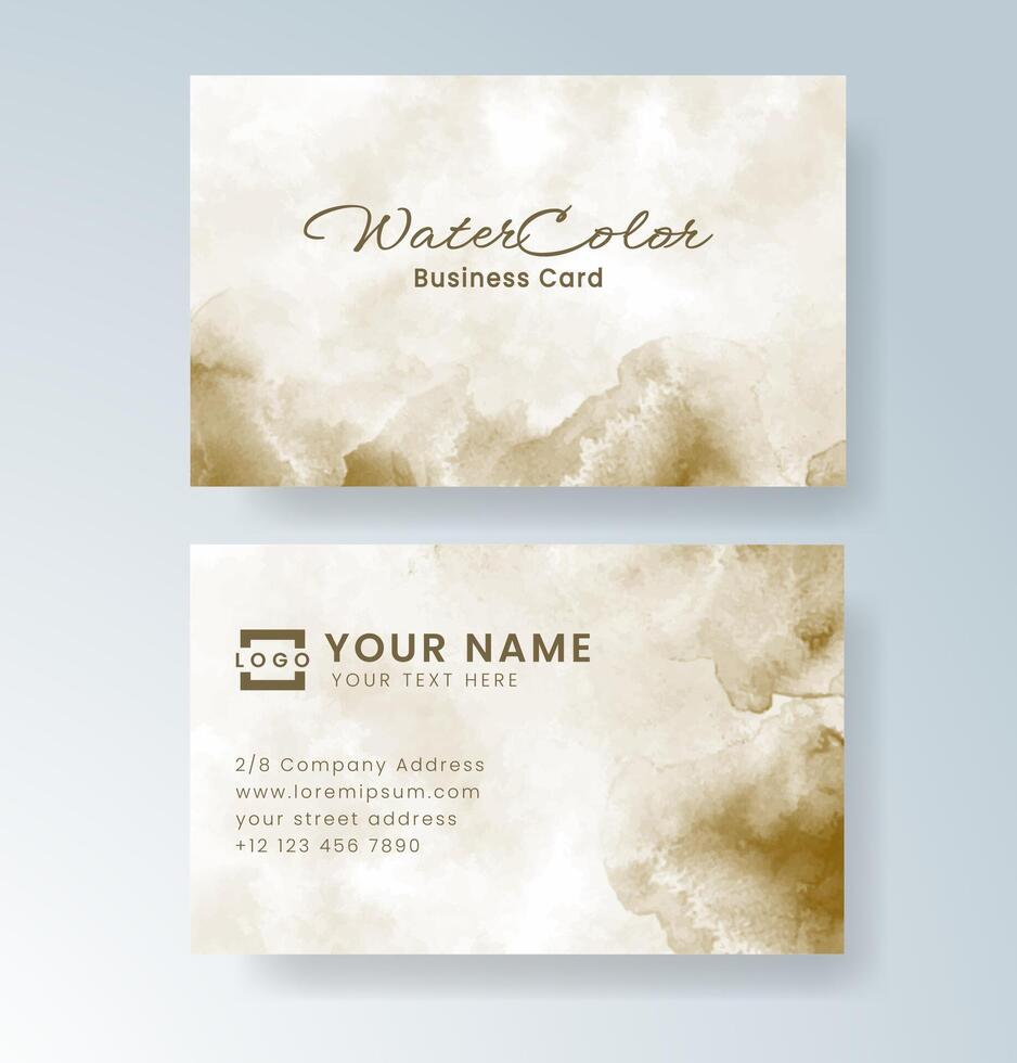 Watercolor art enhancing the edges of a clean card format. vector
