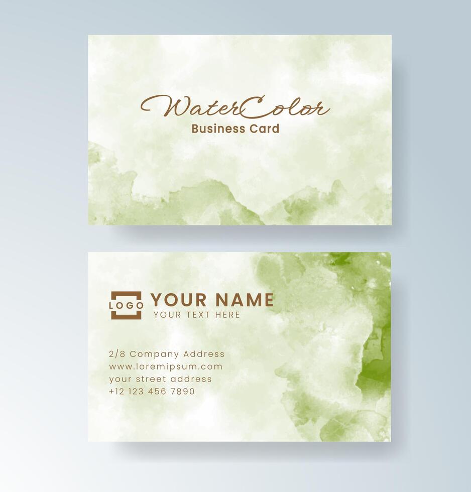Sleek card design with colorful watercolor aesthetics. vector