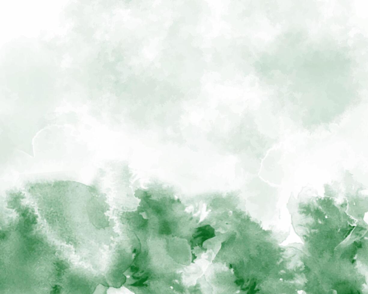 Abstract scenery of pigment-rich digital watercolor splashes. vector
