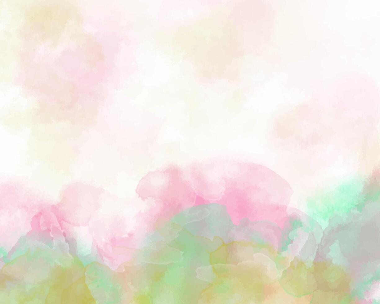 Layered watercolor splashes in bright hues. Abstract digital art. vector