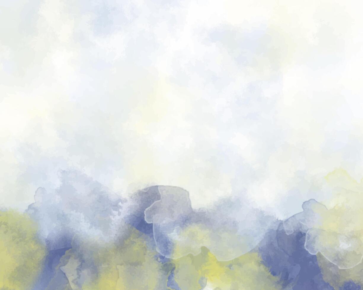 Gradient-filled abstract watercolor background. Digitally created art. vector
