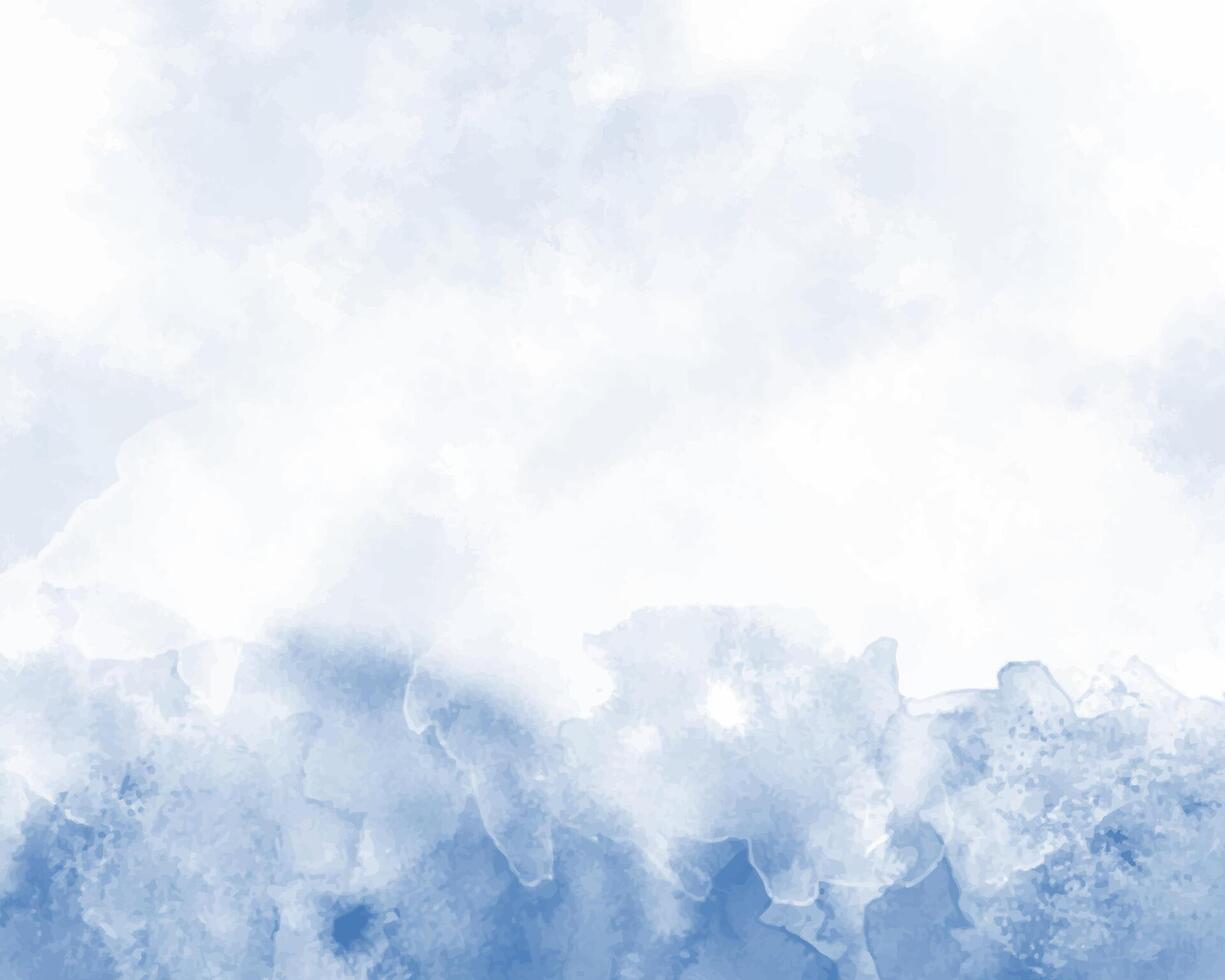 Soft and vibrant watercolor brush background. Abstract digital painting. vector