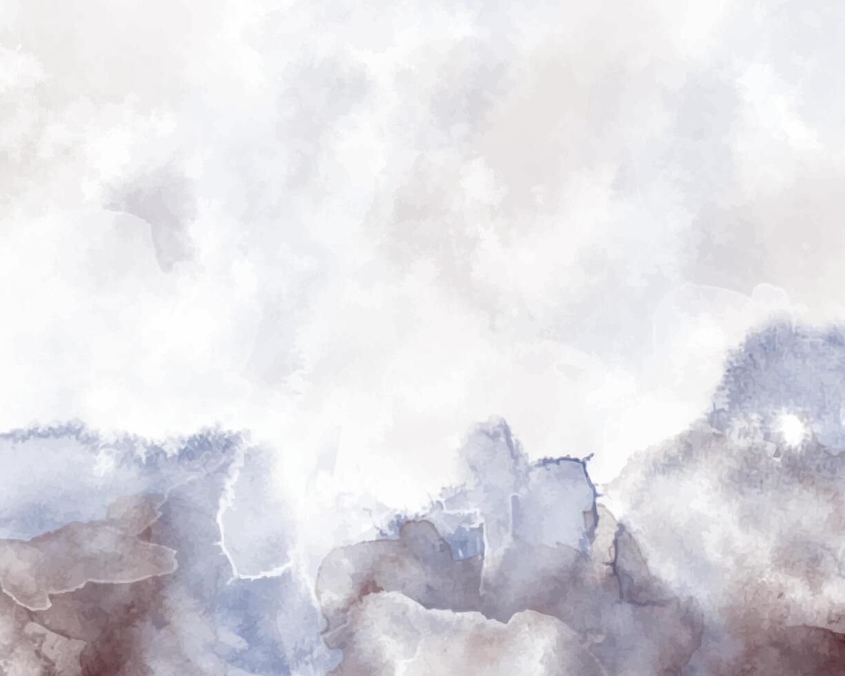 Rainbow-toned watercolor artwork. Abstract background digitally painted. vector