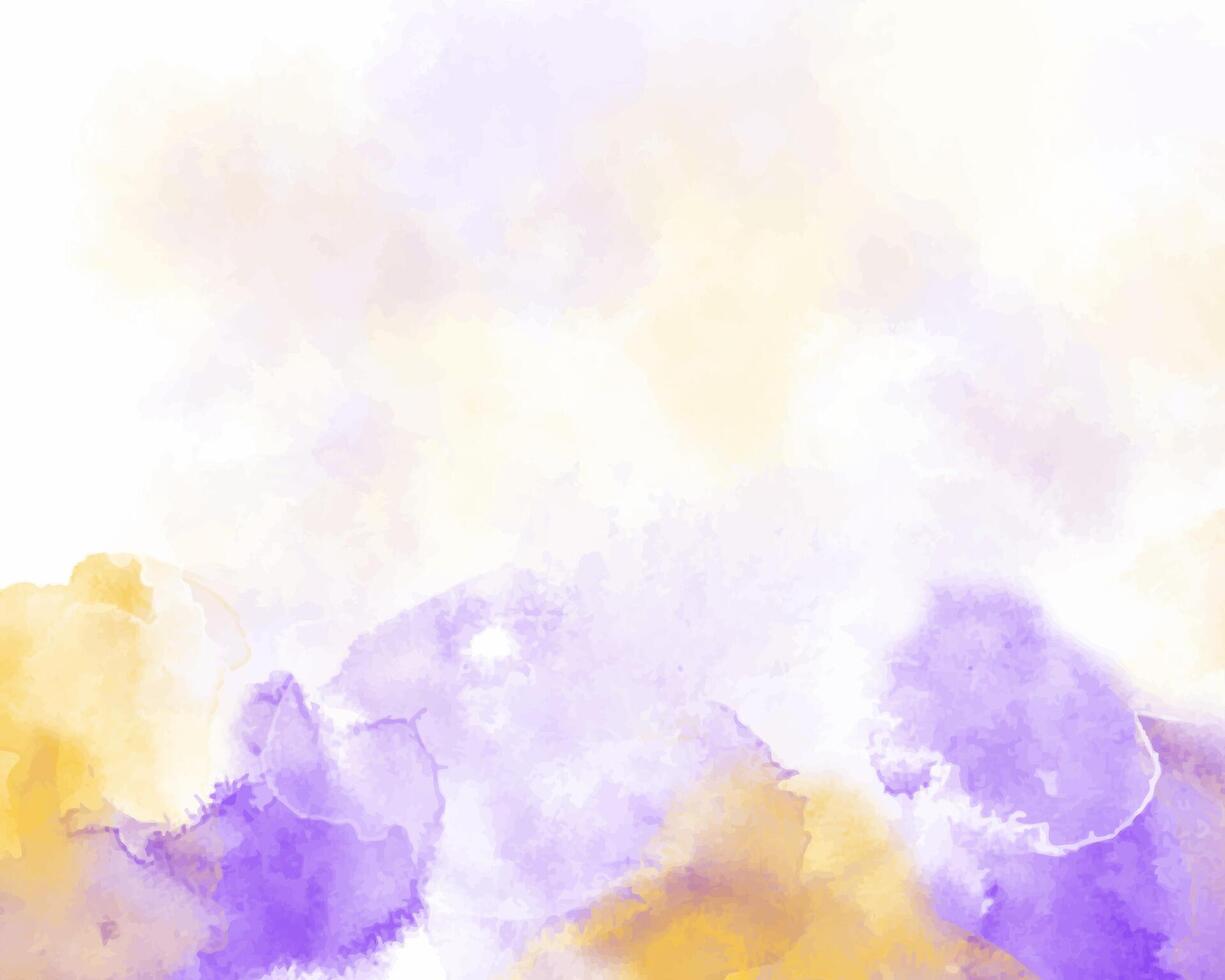 Abstract color field with watercolor textures. Digital painting style. vector