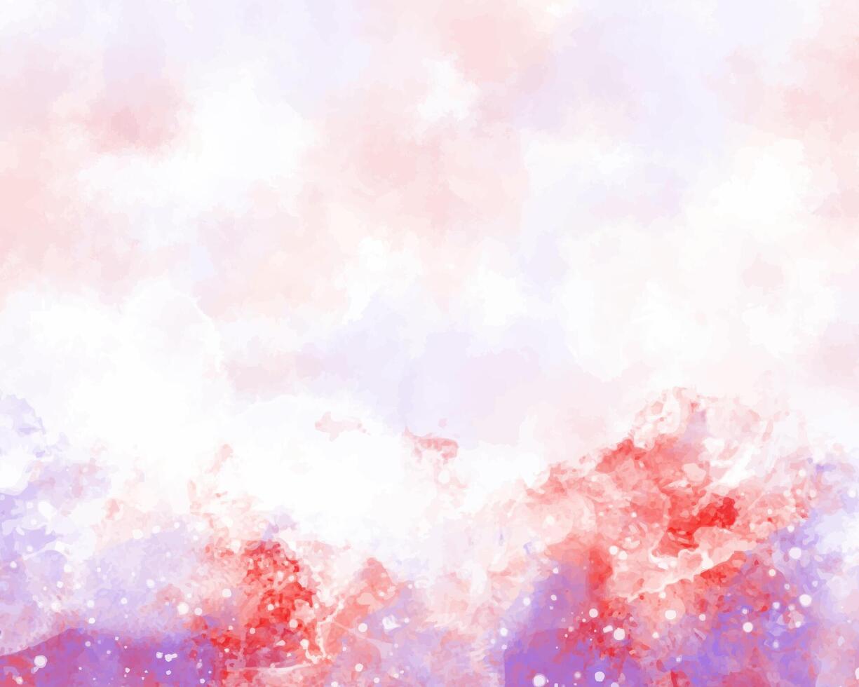 Digital abstract watercolor with rich, fluid colors and dreamy layers. vector