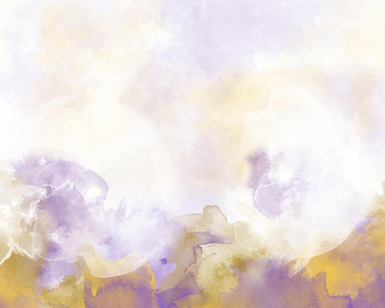 Bright watercolor art background with abstract paint strokes. Digital rendering. vector