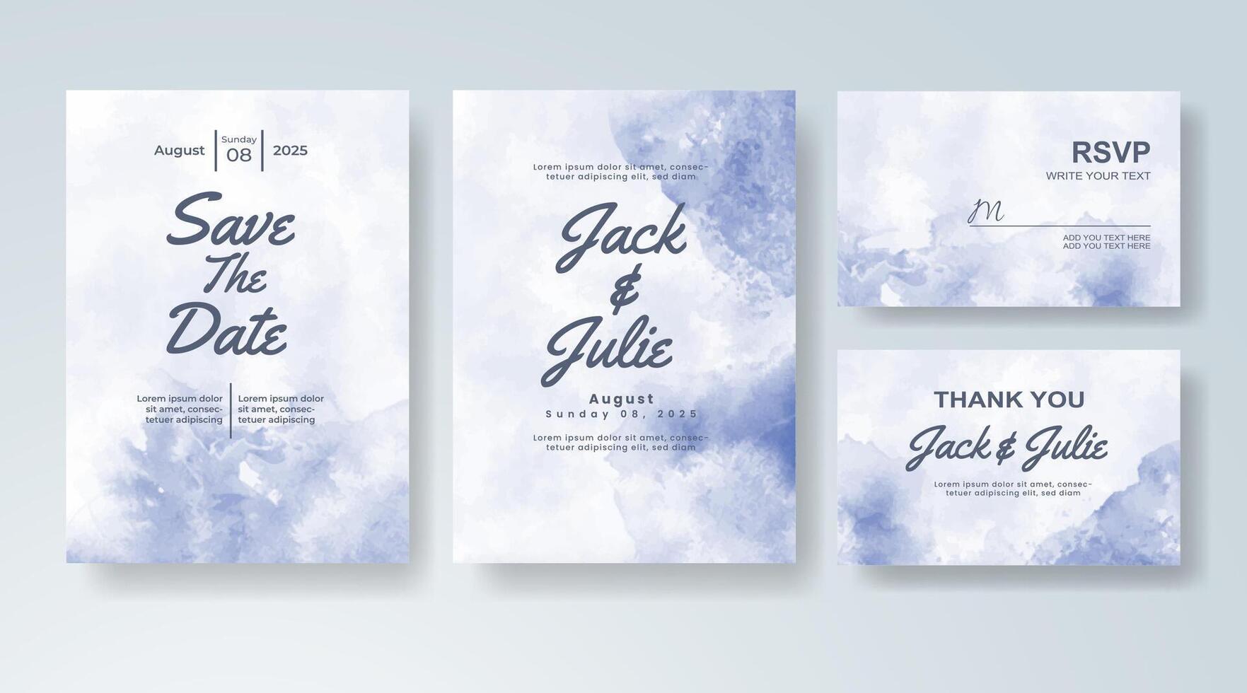 Abstract painted backdrop for elegant wedding cards. vector