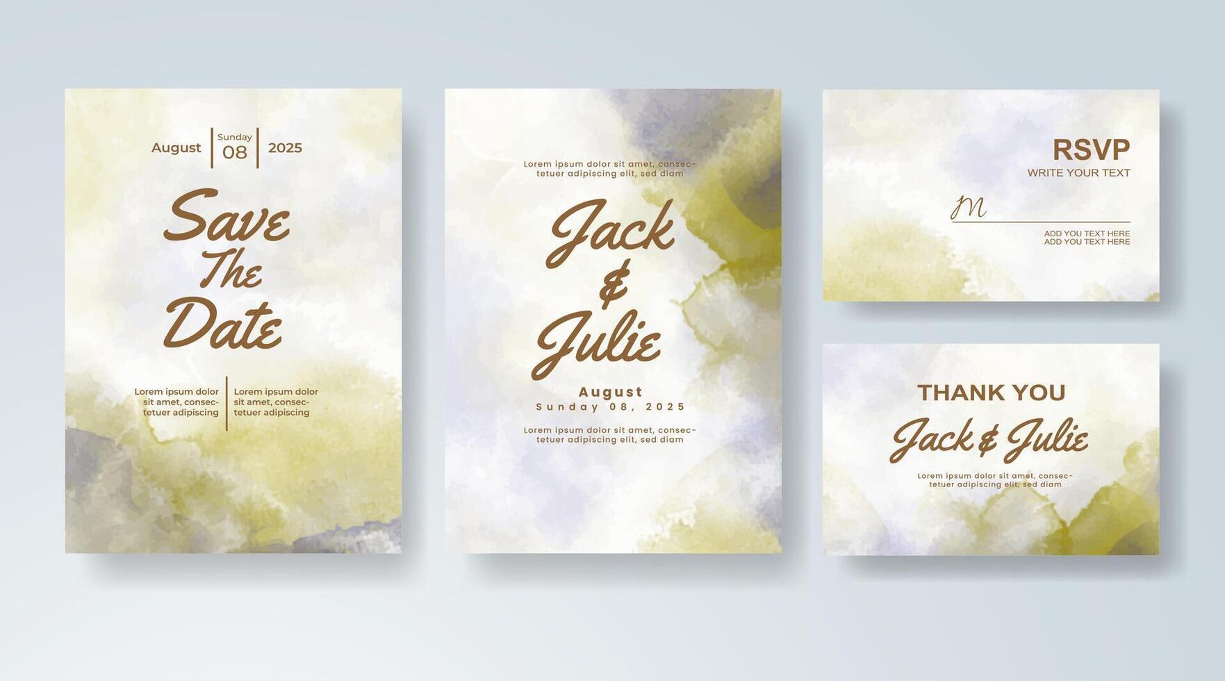 Sophisticated abstract splash art for wedding card aesthetics. vector
