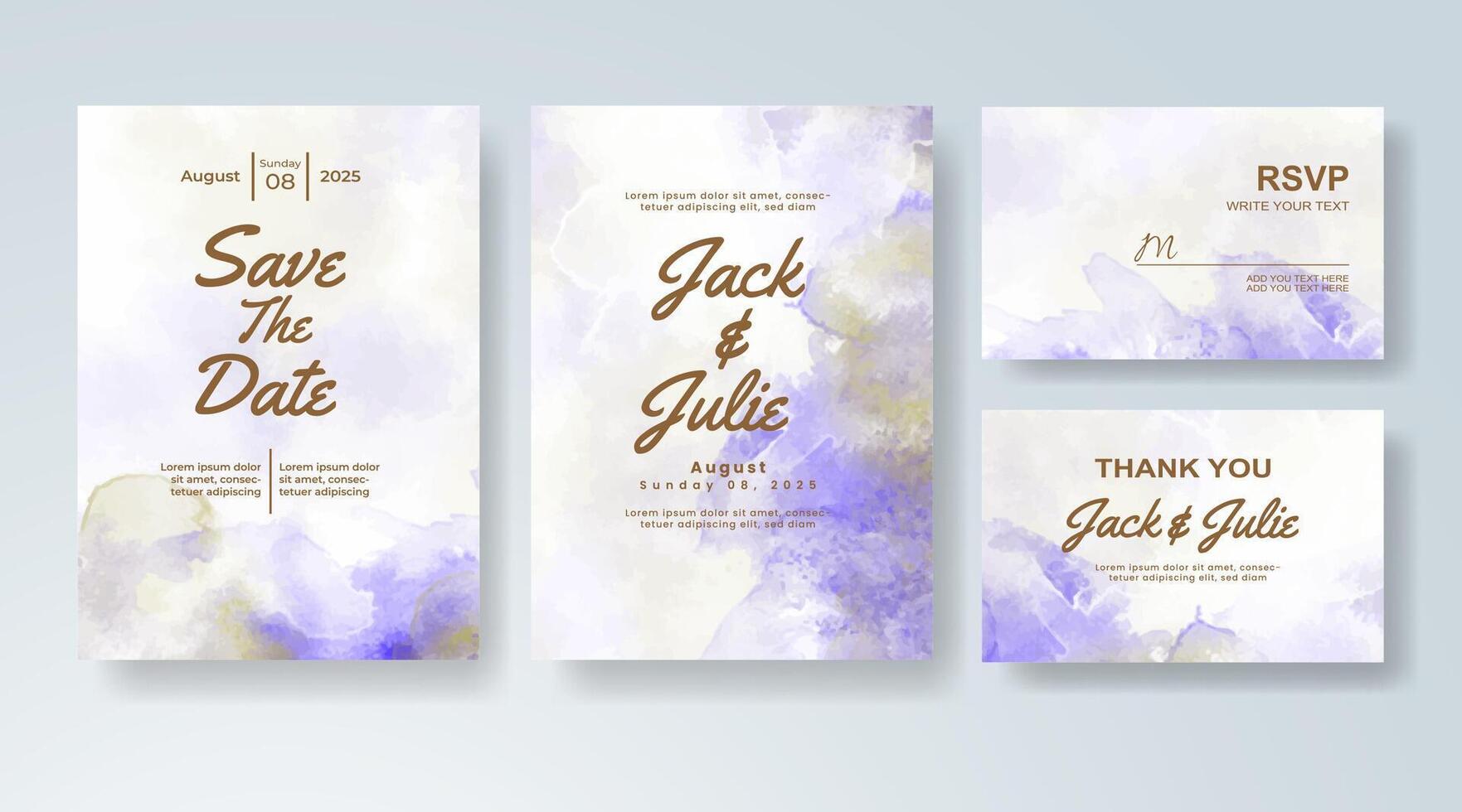 Abstract digital painting perfect for dreamy wedding invites. vector