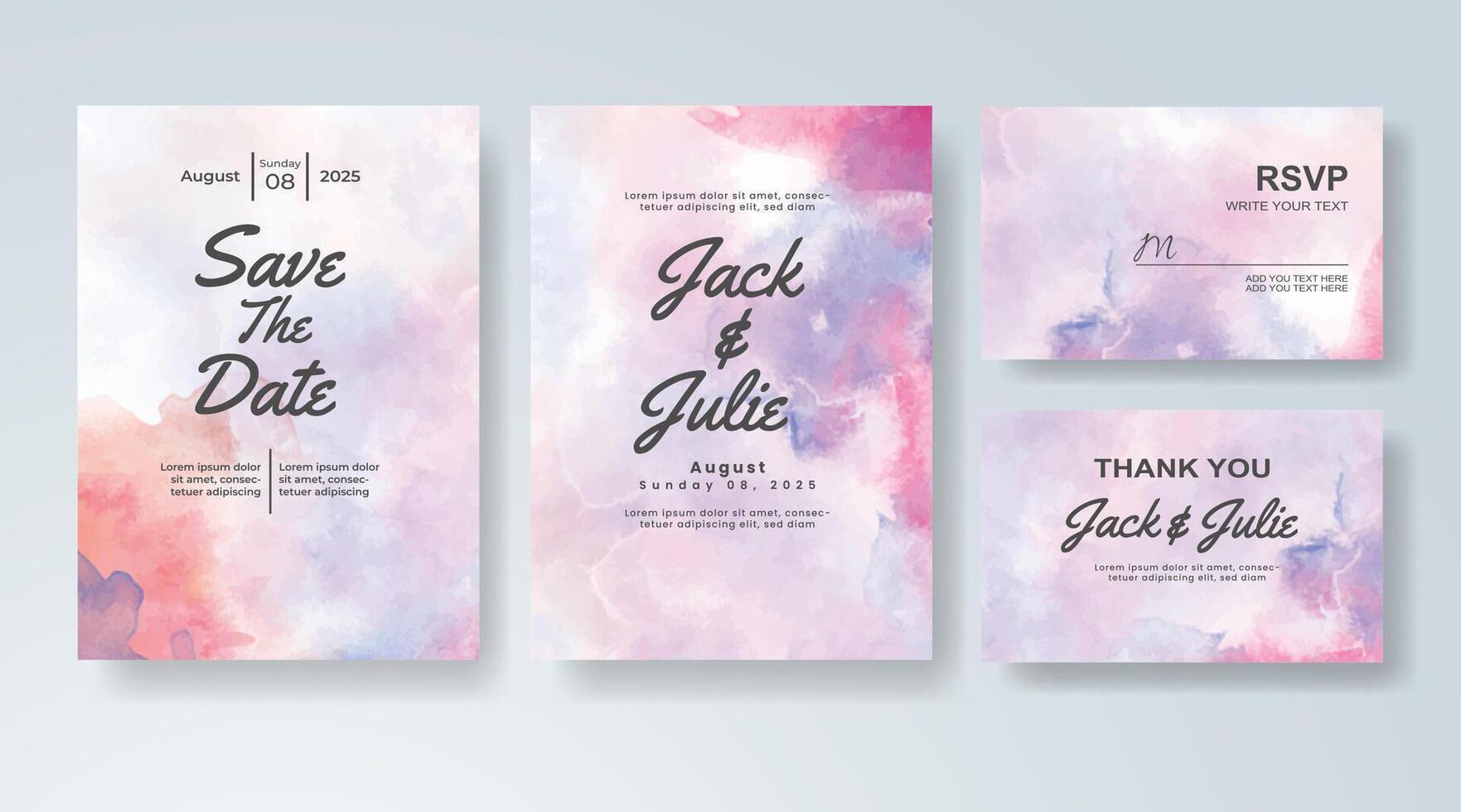 Abstract background design for wedding invitation art. vector