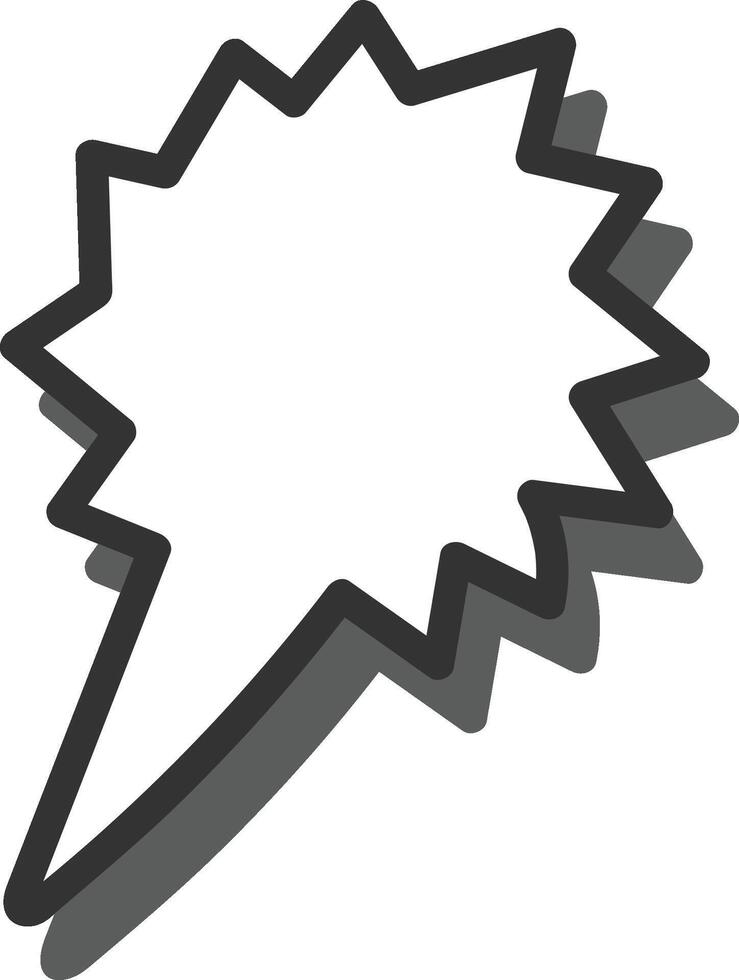 Comic Speech Bubble with Shadow Design vector
