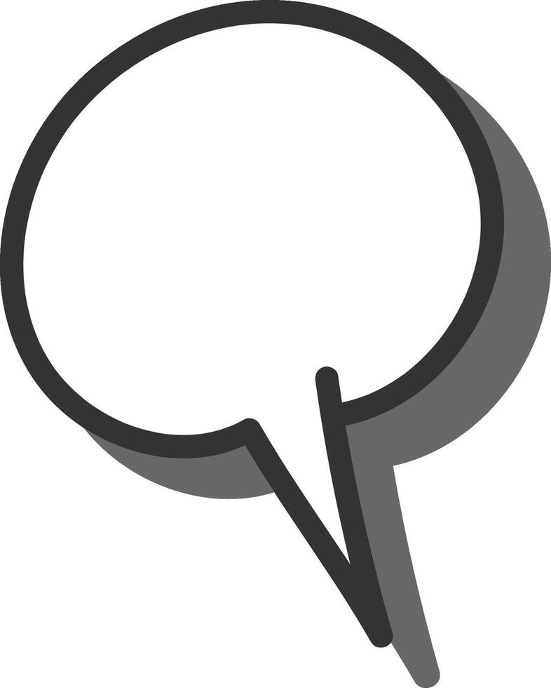 Speech Bubble with Shadow Sign vector