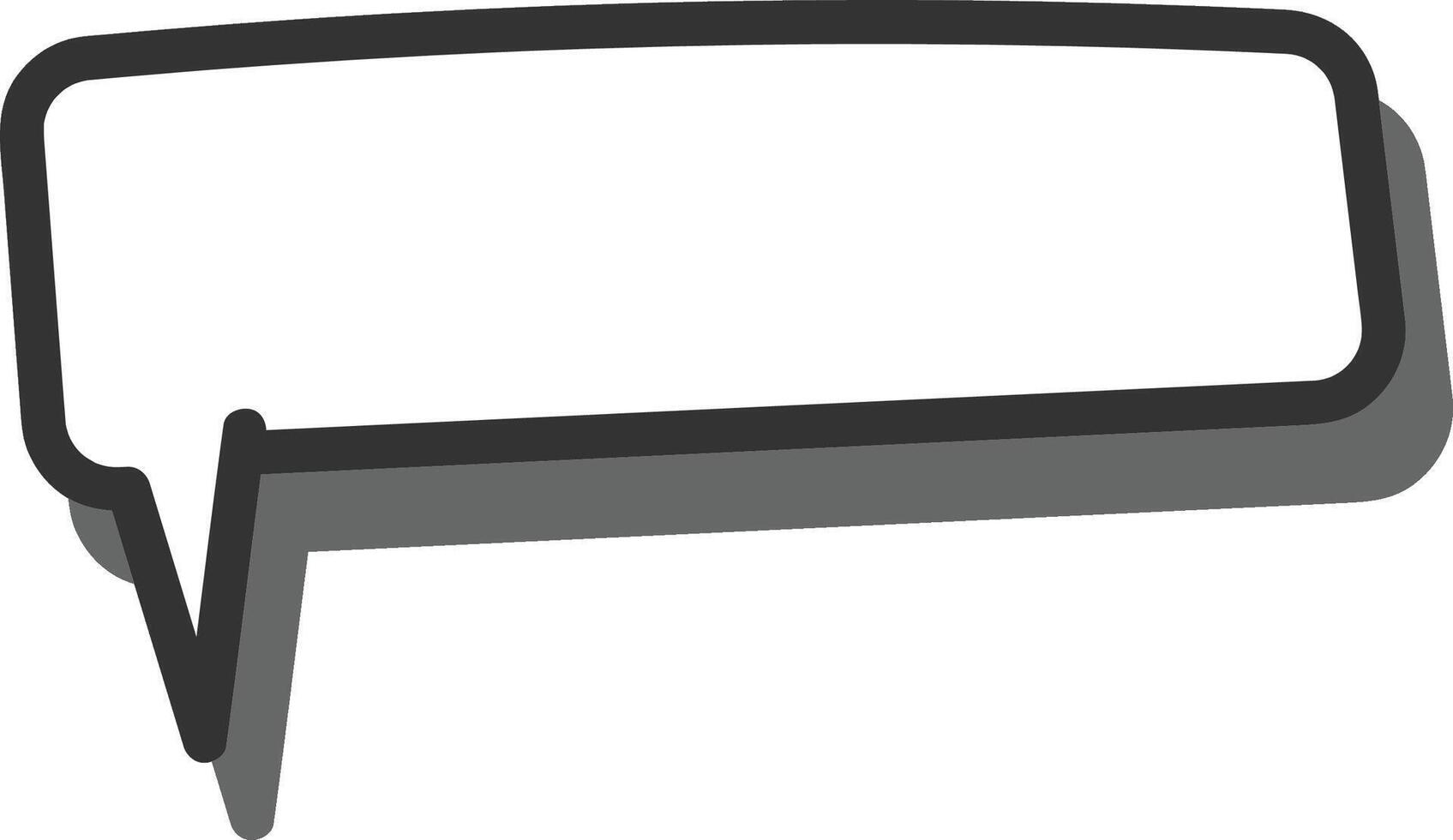 Speech Bubble with Shadow Design vector