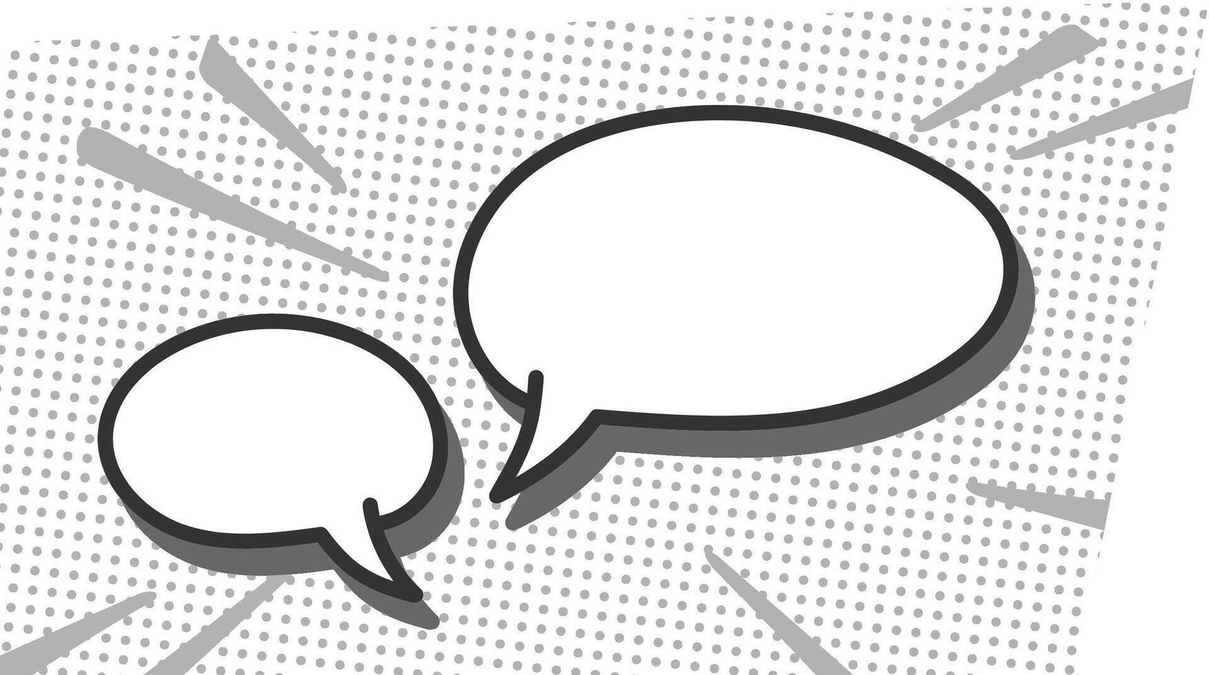 Comic Style Speech Bubble Halftone vector