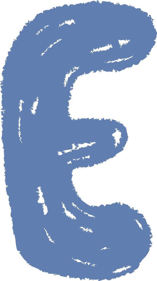 E Letter Chalk Board Alphabet vector