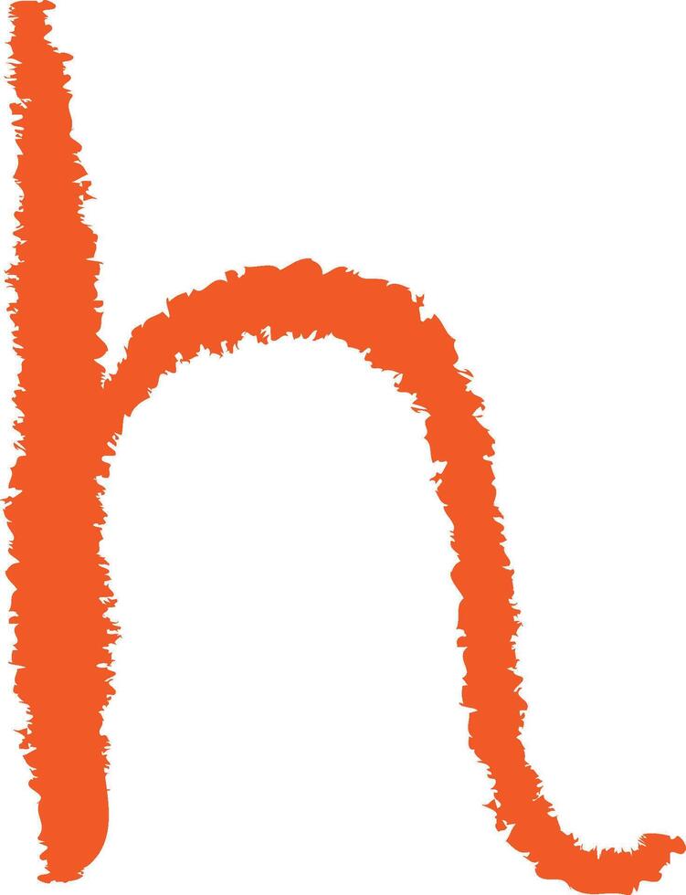H Letter Design Chalk Board Alphabet vector