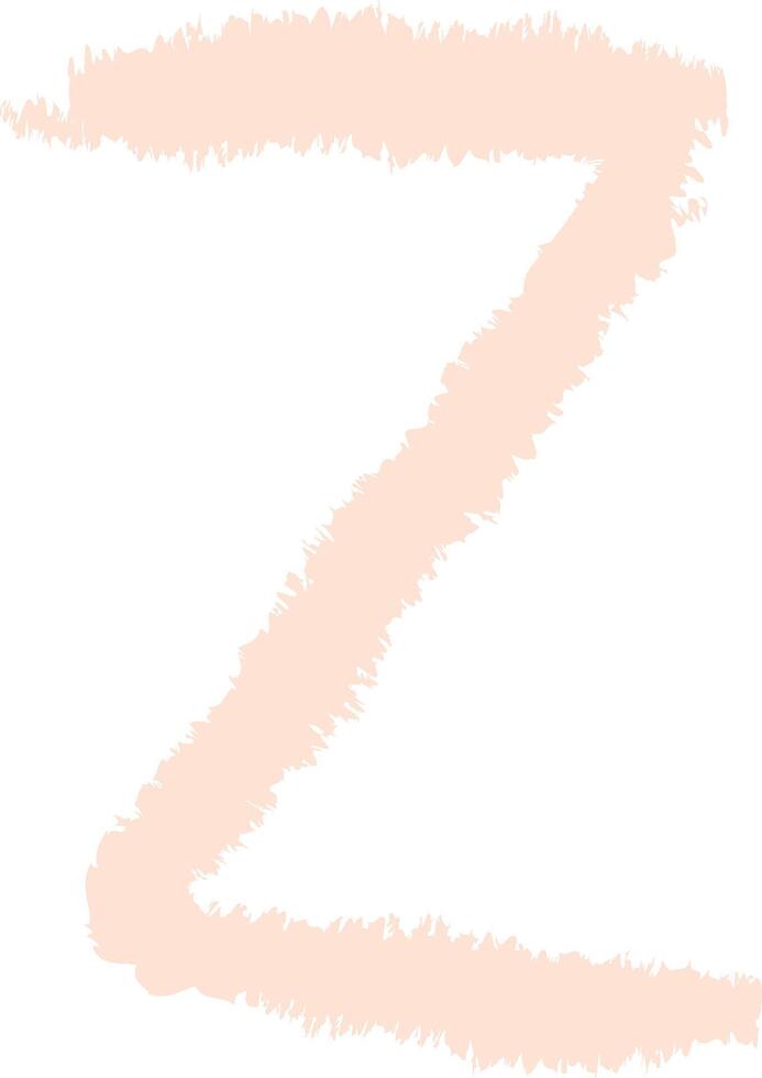 Z Letter Chalk Board Alphabet Design vector