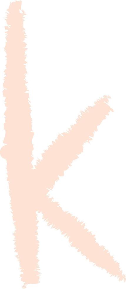 K Letter Chalk Board Sign Alphabet vector
