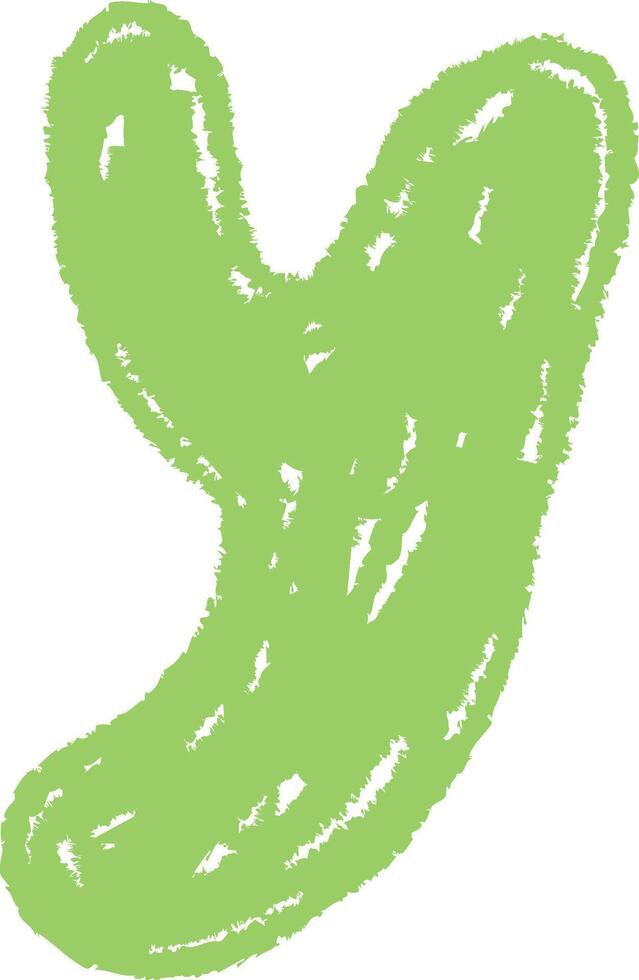 Y Letter Chalk Board Alphabet vector
