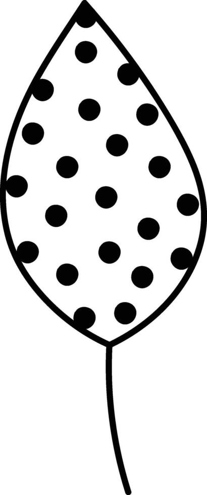 Polka Dot Leaf Drawing vector