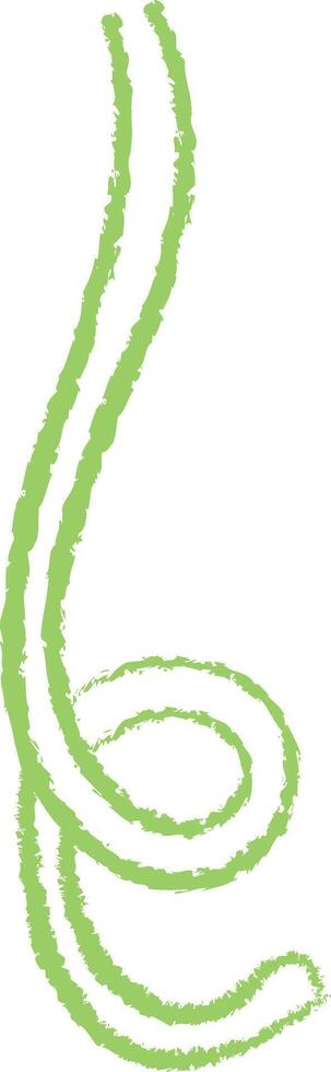 Curved Scribble Line Art vector