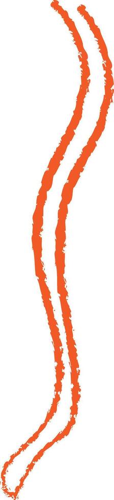 Curved Brushstroke Line Drawing vector