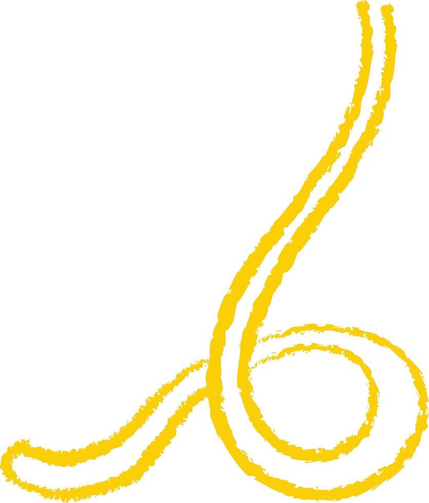 Curved Brush Stroke Swirl vector
