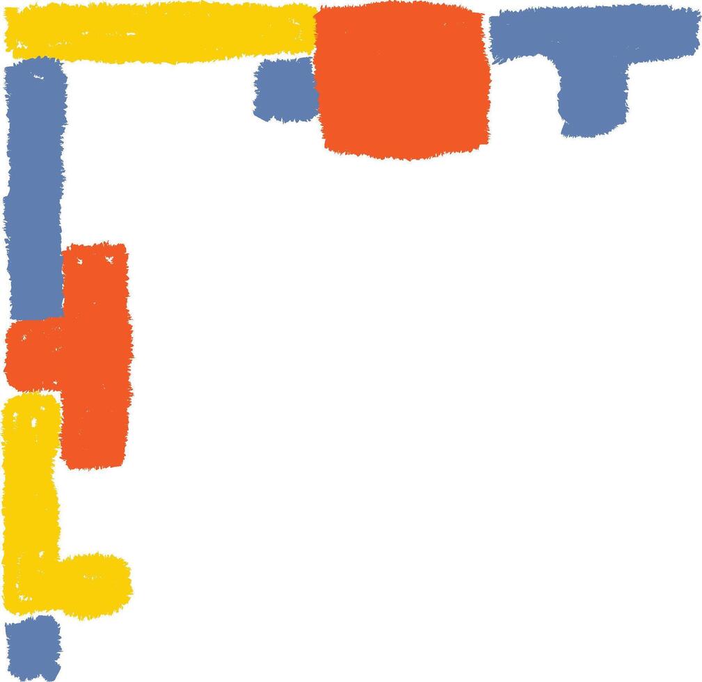 Abstract Brushstroke Corner vector