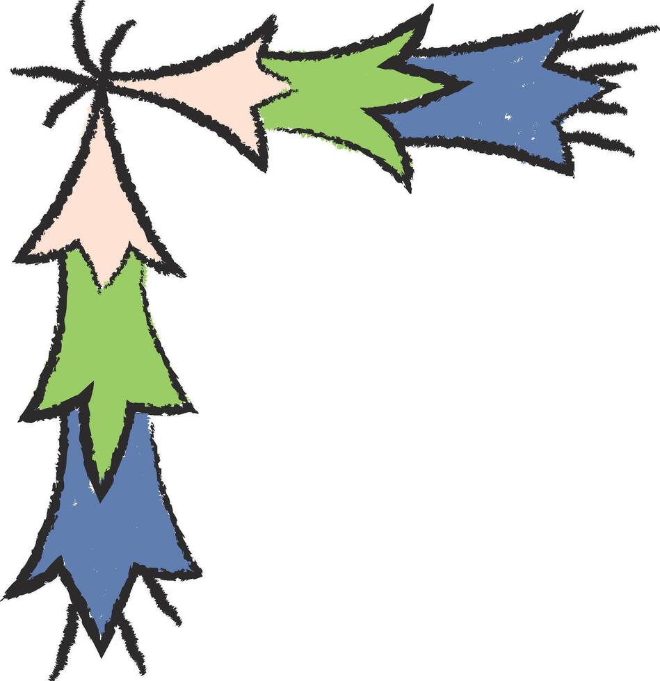 Abstract Leafy Corner vector