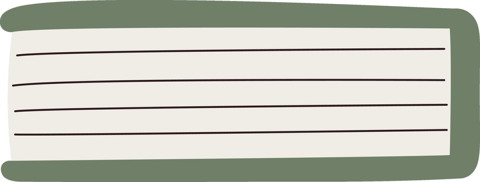 Lying Book Cartoon Style vector