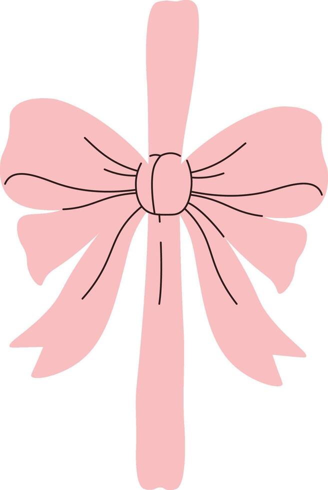 Elegant Bow with Ribbon vector