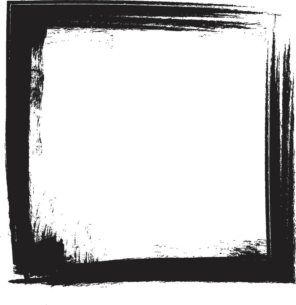 Grunge Brush Stroke Frame Vintage vector