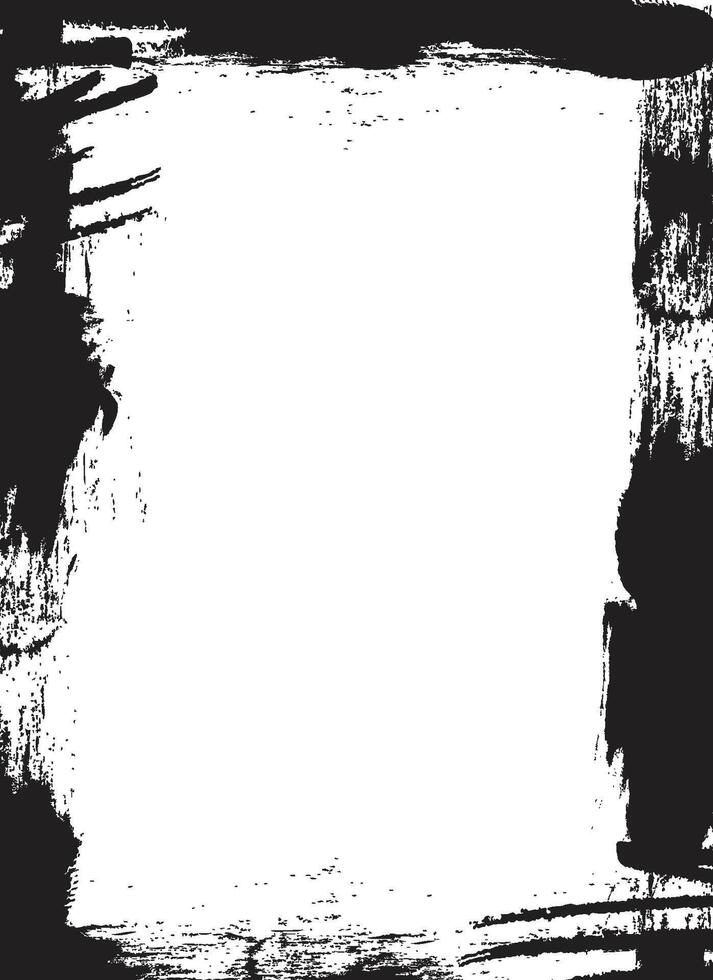 Grunge Brush Stroke Frame Hand Drawn vector