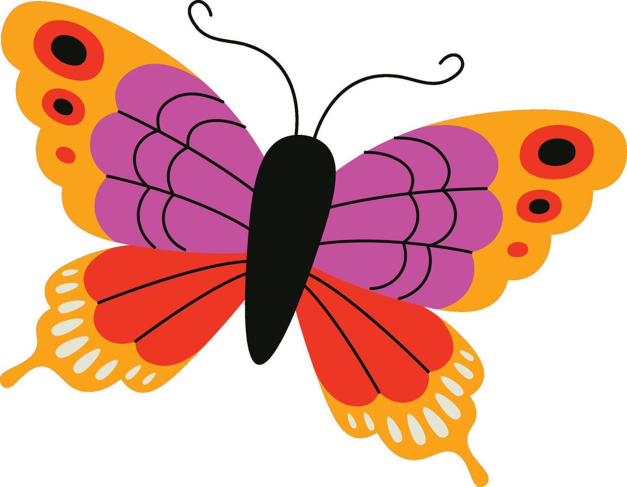 Colorful Butterfly Design vector