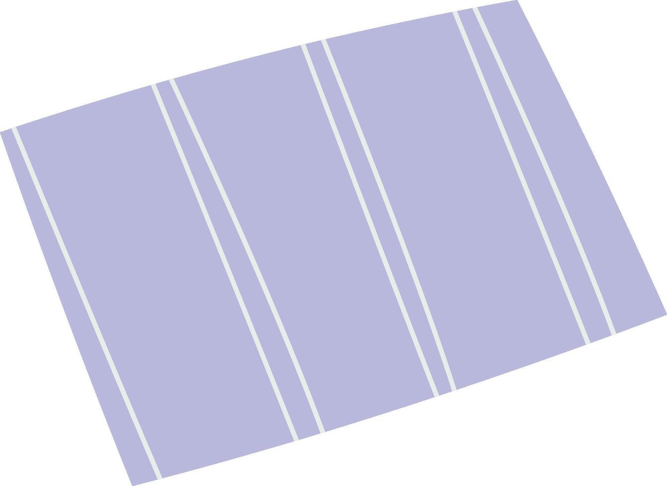 Striped Rectangular Mat vector