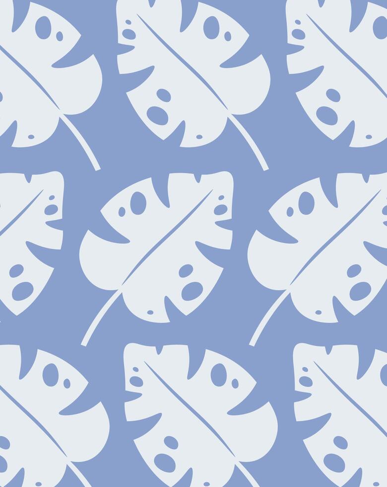 Monstera Leaf Pattern Background vector