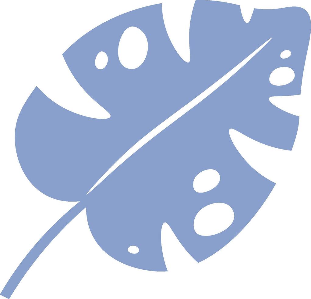 Monstera Leaf Silhouette vector