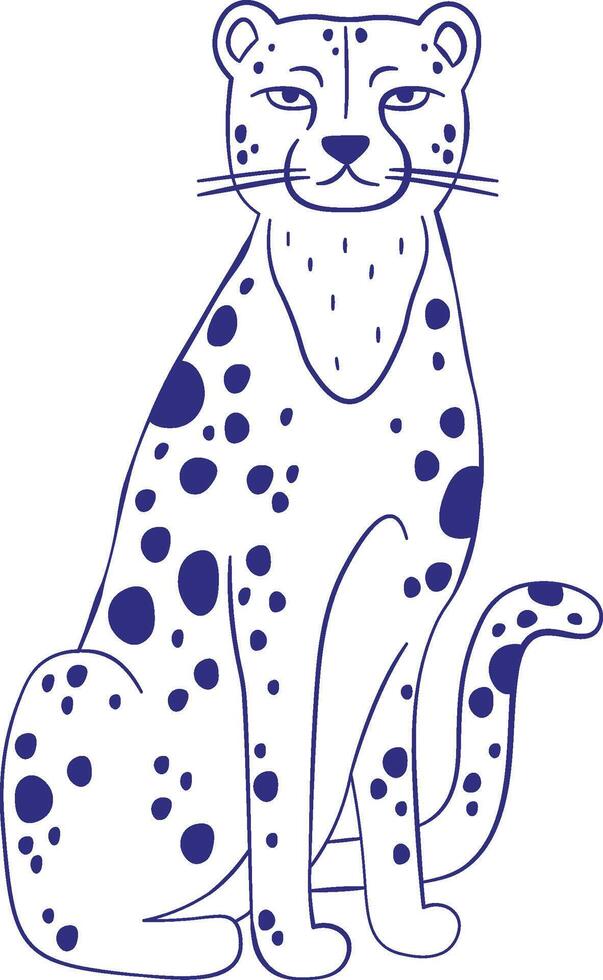 Leopard Animal Sketch vector