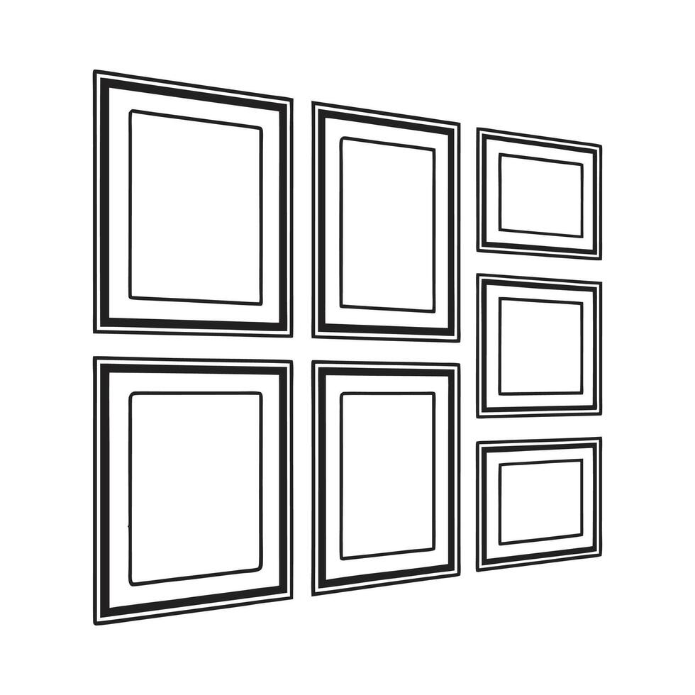 Black Grunge Frames vector