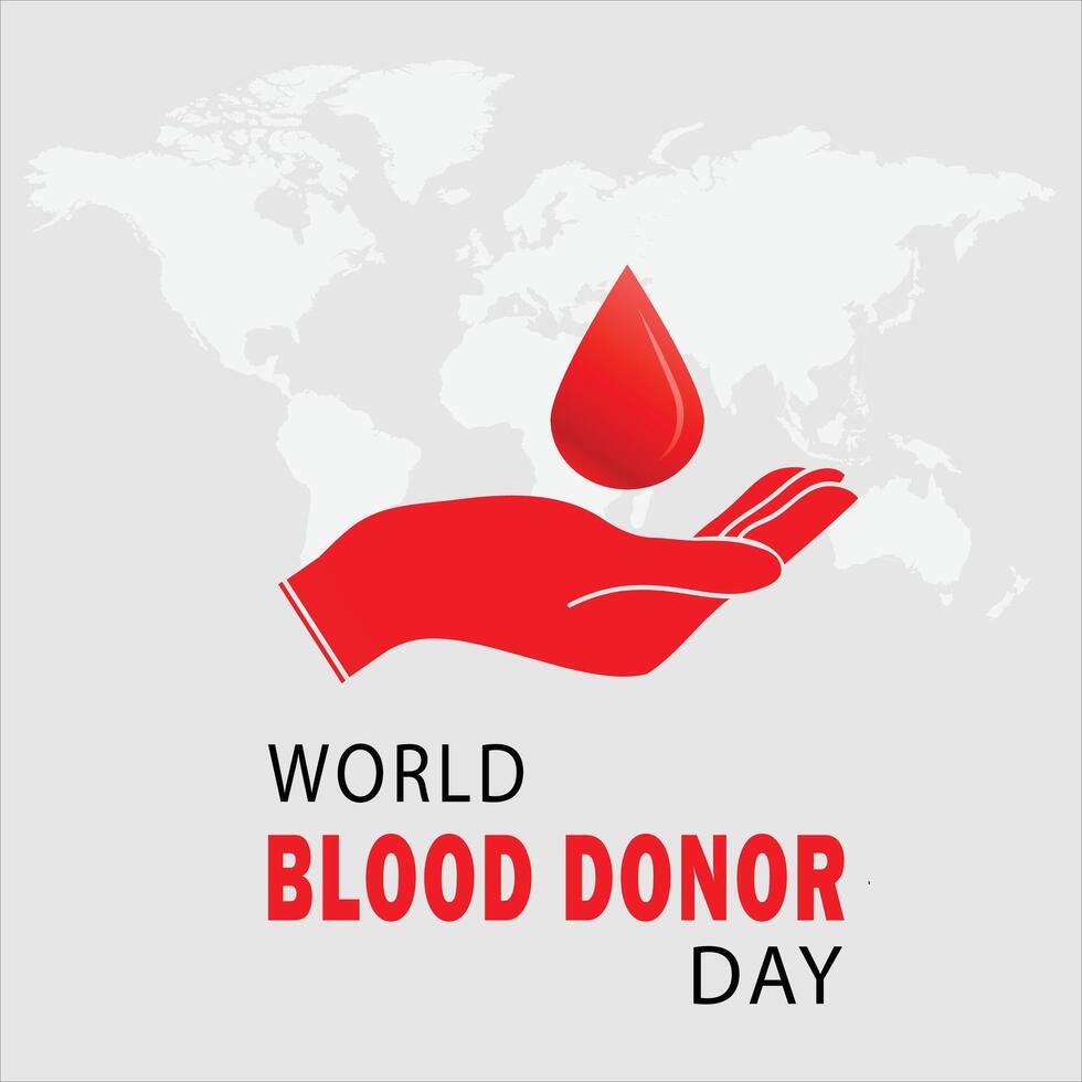 World Blood Donor Day desing vector