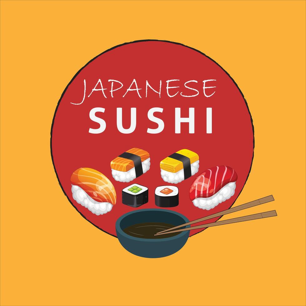 Sushi Day Design vector