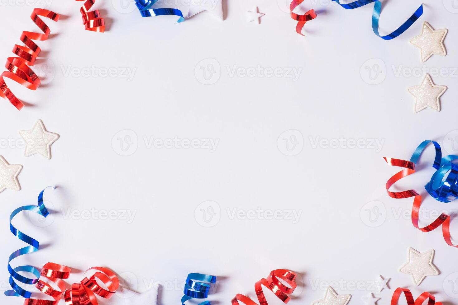 USA Independence day background with copy space. USA flag colors photo