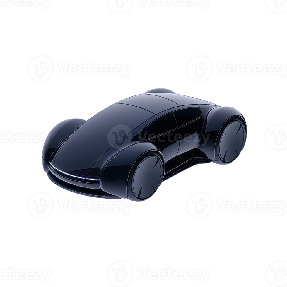 A sleek, futuristic car model with a smooth, glossy surface and rounded features, designed for innovative automotive aesthetics. png