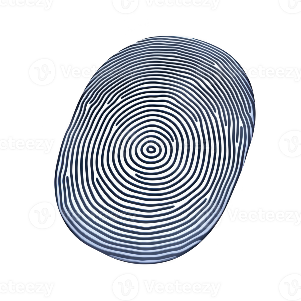 A black and white abstract pattern resembling fingerprint is depicted, featuring concentric circular lines creating hypnotic effect. design is simple yet visually striking png