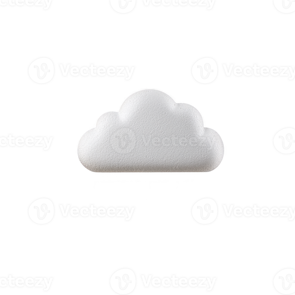 A white, fluffy cloud shaped object is isolated on transparency background, resembling soft, textured cushion or decorative item. Its simple design evokes sense of calm and minimalism png