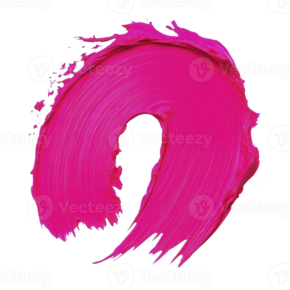 A This features vibrant pink brushstroke with dynamic, swirling shape, showcasing texture and artistic expression. bold color and fluid form create sense of movement and creativity png