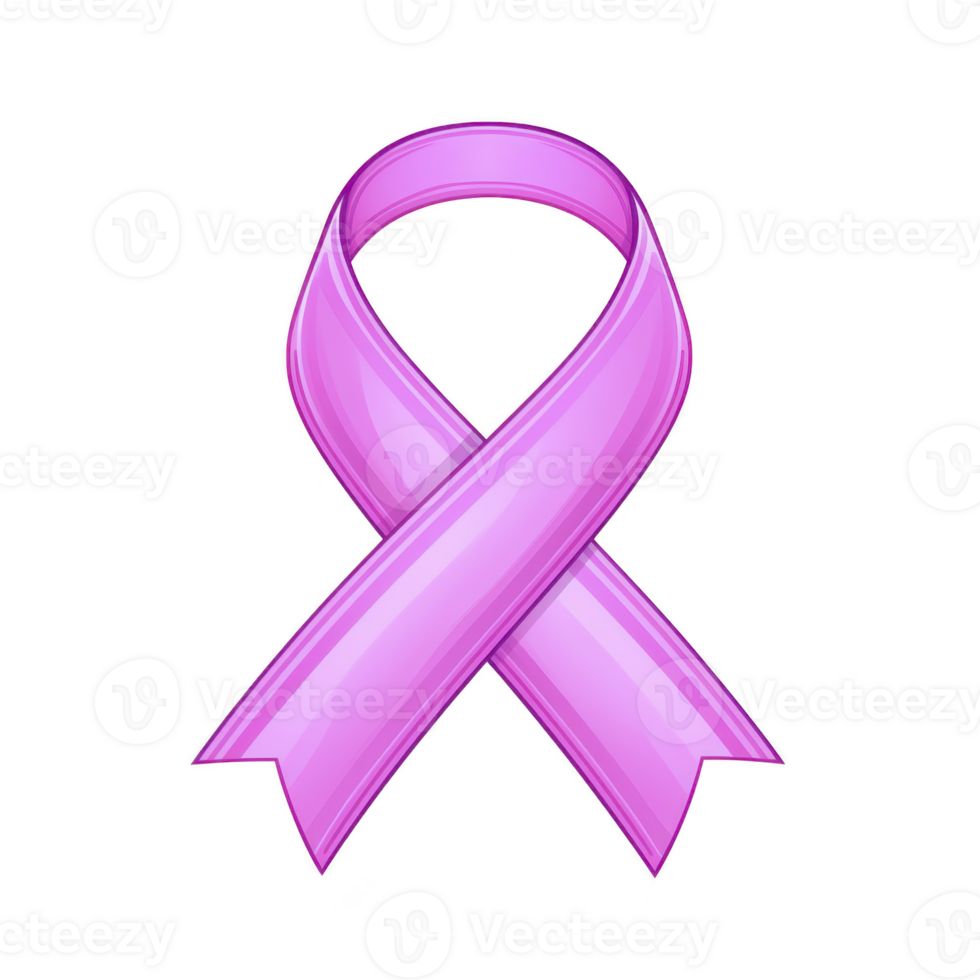 pink ribbon symbolizing breast cancer awareness, representing hope and support for those affected. ribbon is universal emblem for raising awareness and promoting early detection png