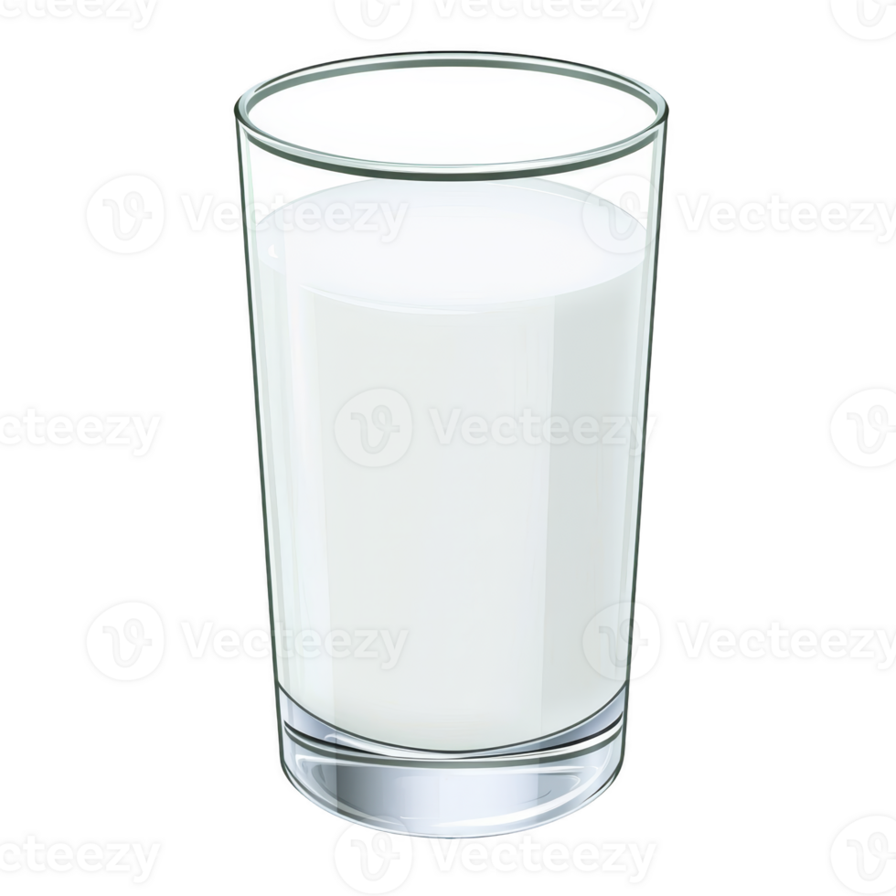 clear glass filled with fresh white milk stands against plain background, showcasing its smooth texture and creamy appearance. simplicity of image highlights purity and freshness of milk png